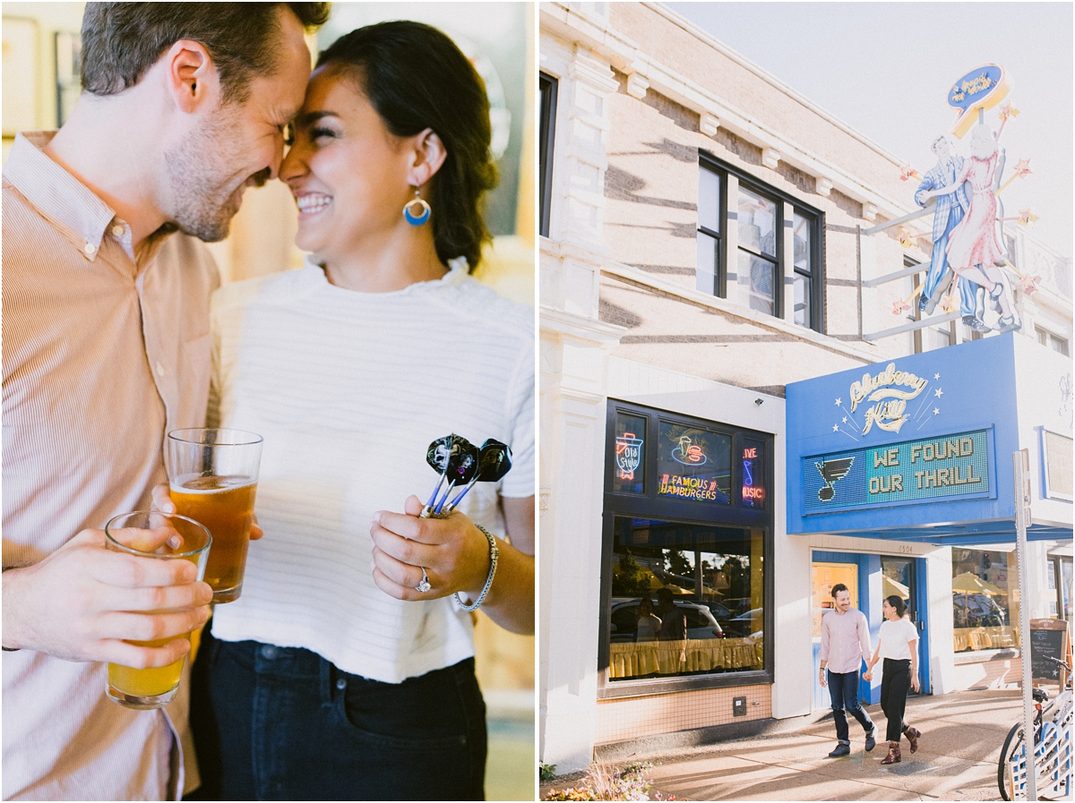 Pattengale Photography romantic stylish engagement session blueberry hill delmar loop forest park stlouis MadelaineHenry 0004