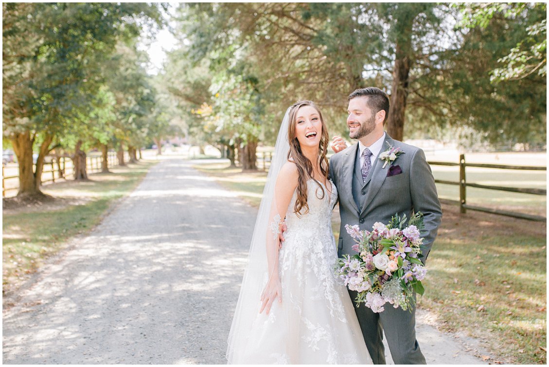 Romantic outdoor wedding at Seven Springs Farm & Manor Richmond VA captured by Tara & Stephen of Pattengale Photography