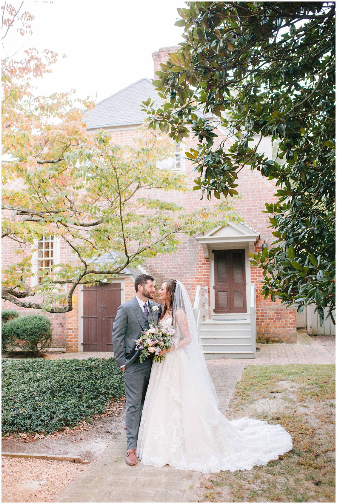 Intimate outdoor wedding at Seven Springs Farm & Manor Richmond VA captured by Tara & Stephen of Pattengale Photography