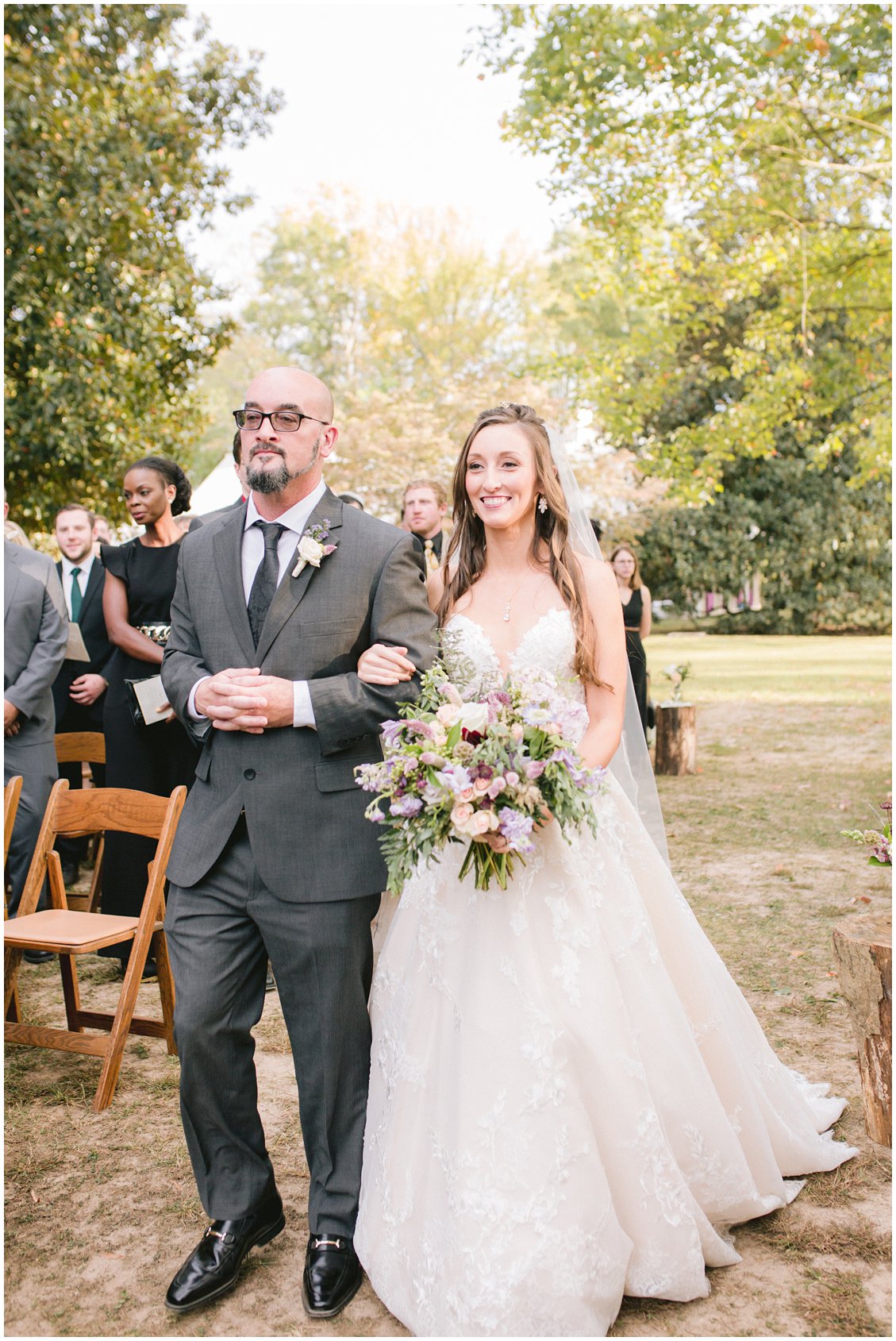 Elegant & intimate outdoor wedding at Seven Springs Farm & Manor Richmond VA captured by Tara & Stephen of Pattengale Photography