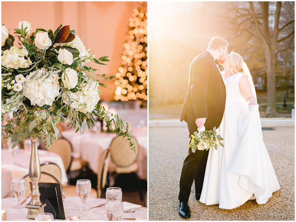 An elegant intimate winter wedding by Tara & Stephen of Pattengale Photography in downtown Richmond Virginia