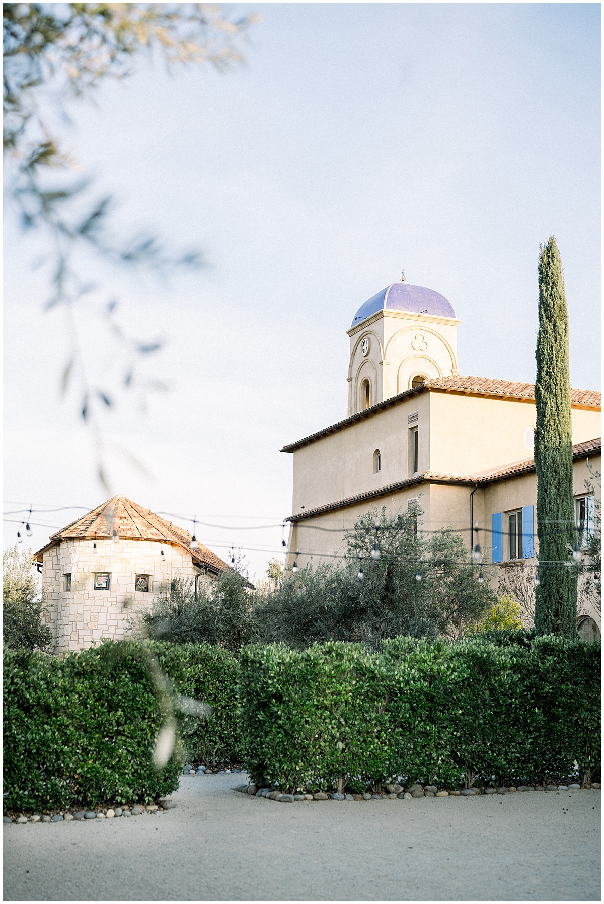 Wedding Chapel & curated gardens at Allegretto Vineyard Luxury Wedding Venue & Boutique Hotel in Paso Robles California